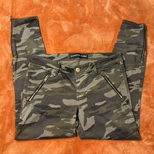 Express Camouflage Pants with Zippers